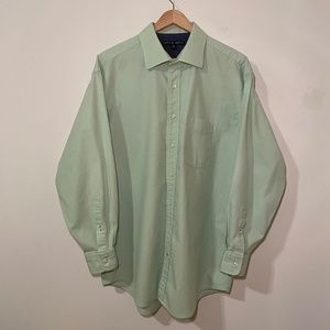 Tommy Hilfiger Mens Long Sleeve Light Green Shirt, Size XL